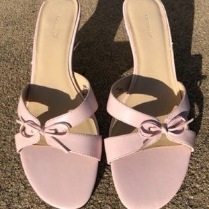 Worthington Powder Pink Bow Heeled Sandal - Size 10M (US)
